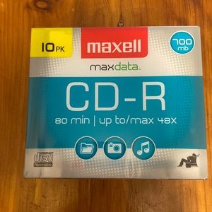 10 pack Maxell CD-R compact disc recordable